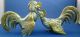 Pair Of Spanish Sterling Fighting Roosters Other photo 3