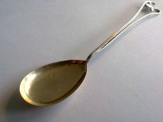 Antique Rare Solid Silver Spoon,  Portugal Hallmark,  Length: 14cm. photo
