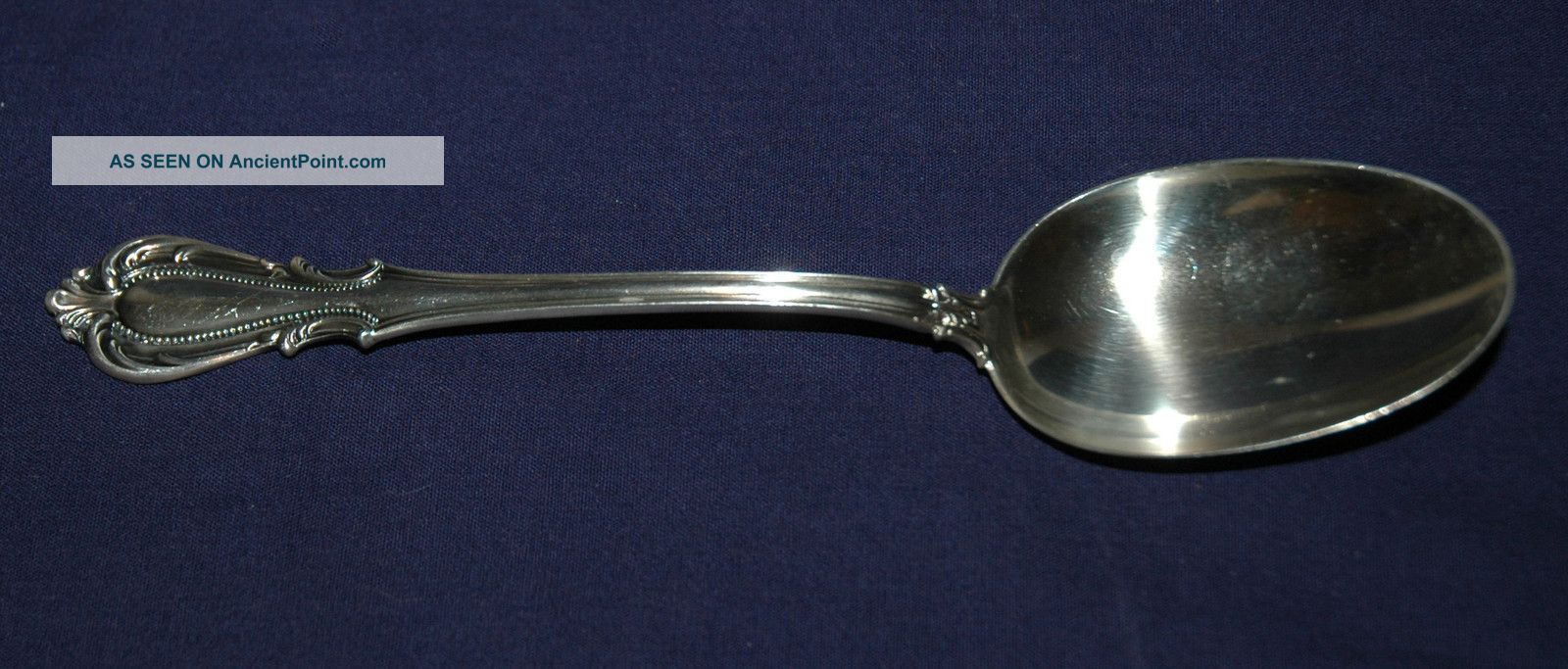Camusso Sterling Silver Serving Spoon Boston Pattern Peru Other photo