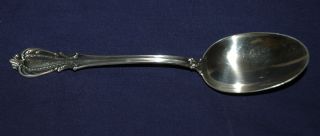 Camusso Sterling Silver Serving Spoon Boston Pattern Peru photo