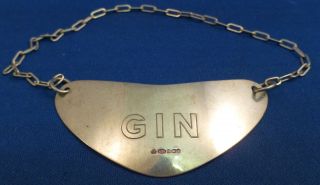 English Sterling Liquor Label - Gin photo