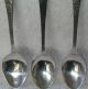 Samuel Godbehere & Edward Wigan London Sterling Teaspoon Circa 1799 Set Of 3 Other photo 3