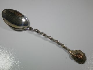 Antique Bell Trading Sterling Copper Indian Chief Demi Spoon Mixed Metals 3.  75 