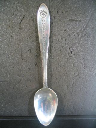 Sterling National Margaret Rose Serving Spoon 7 7/8 