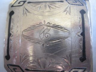 Sterling Silver Art Deco Belt Buckle 1.  5 By 1.  5 Inch For 1.  5 Inch Belt Initial J photo