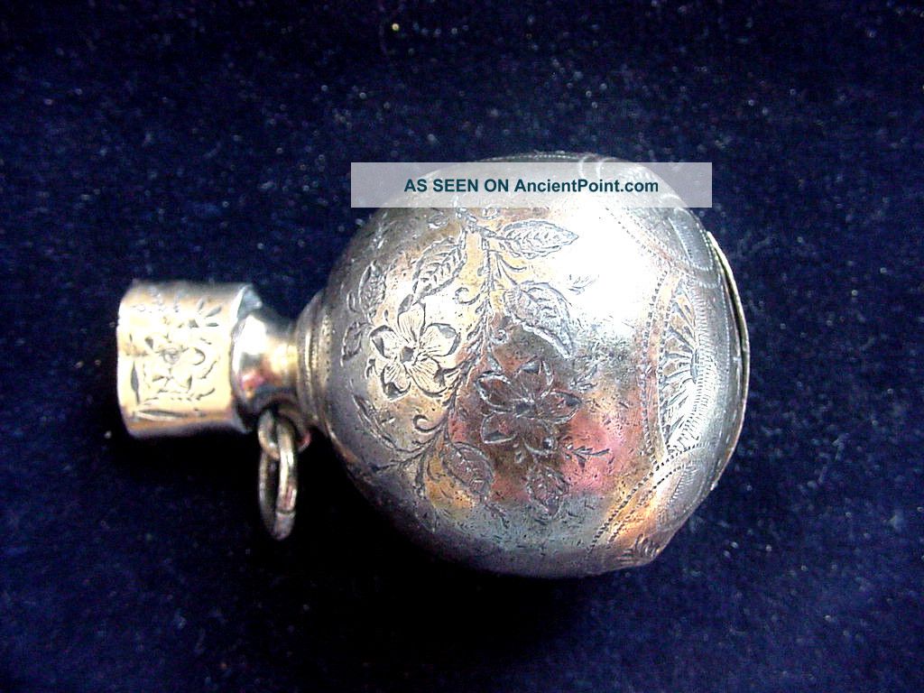 C.  1890? Sterling Silver ? Engraved Rattle Other photo