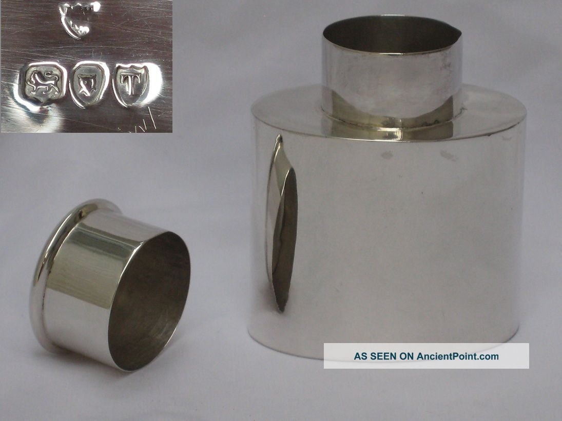 Quality English Victorian 1894 Sterling Silver Tea Caddy London.  Haseler Brothers Other photo