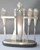 Deco Sterling Silver Bakelite Manicure Set & Stand Other photo 10