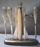 Deco Sterling Silver Bakelite Manicure Set & Stand Other photo 1