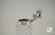 Crested Sterling Silver And Crystal Condiment - Birmingham 1864 - Henry Mamom Other photo 9