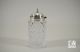 Crested Sterling Silver And Crystal Condiment - Birmingham 1864 - Henry Mamom Other photo 3