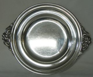 Randahl Shop Sterling Silver Stepped Tray Floral Arts & Crafts Applied Handles photo