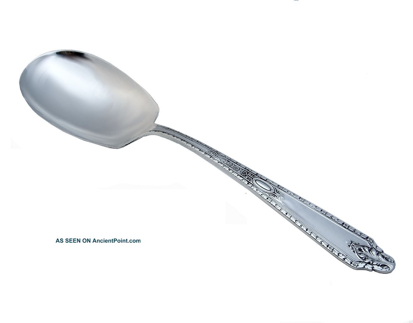 Whiting Manufacturing Sterling Silver Serving Spoon Cinderella Pattern 9 