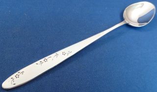 Lullaby Sterling Etched Flower Infant Feeding Spoon photo