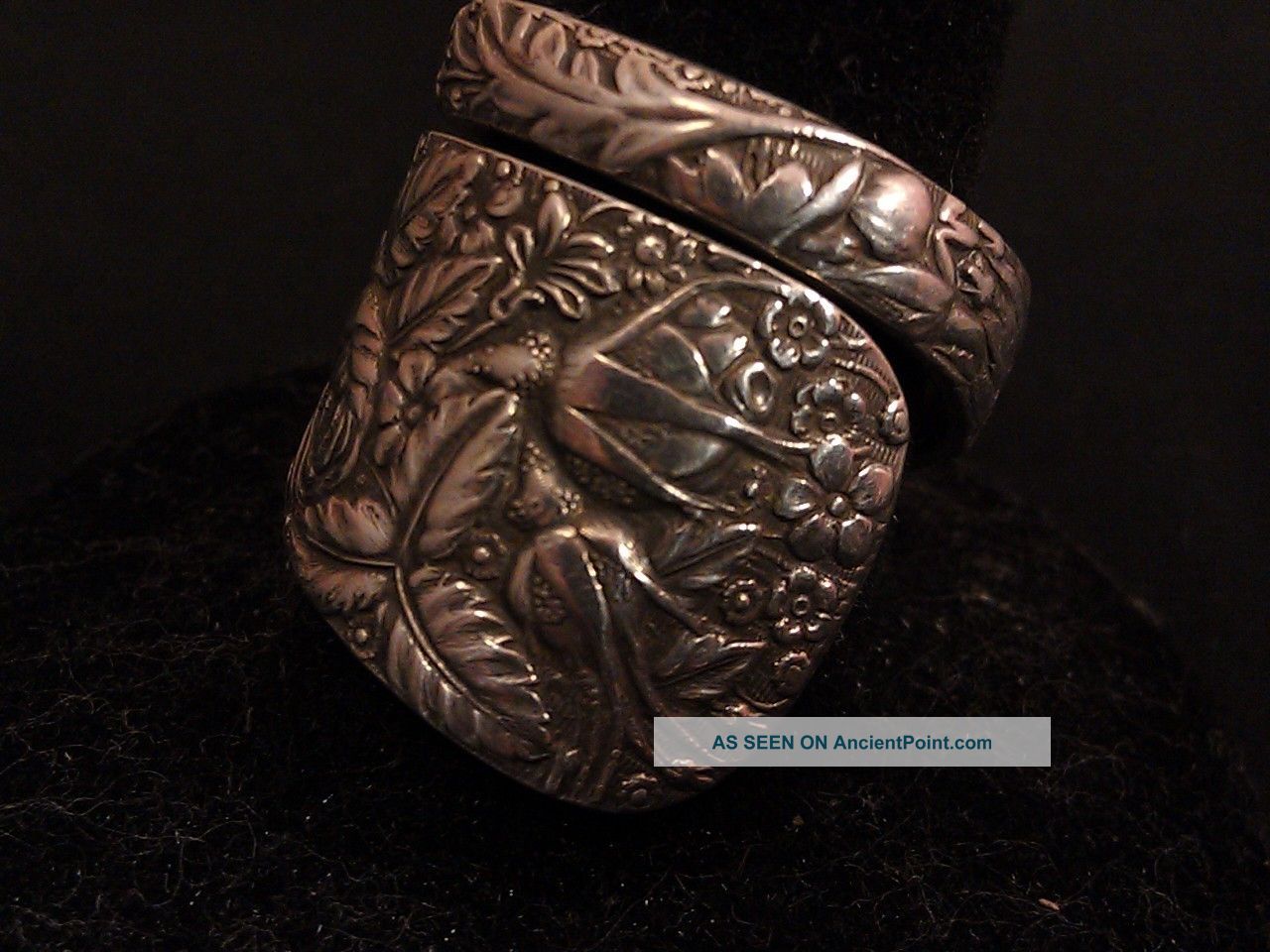 Towle Arlington 1884 Sterling Silver Spoon Ring.  Spiral Sz.  7 - 11 Excellent Other photo