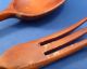 Beaded Sterling & Wood 2 Piece Salad Set Other photo 1