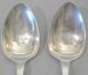 Antique Pair Sterling Silver Irish Fiddle Spoon Wolf Crest 1839 Cummins Dublin Other photo 2