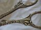 German Repousse 800 Silver Floral Asparagus Tongs Sandwich Server With Poppies A Bowls photo 3