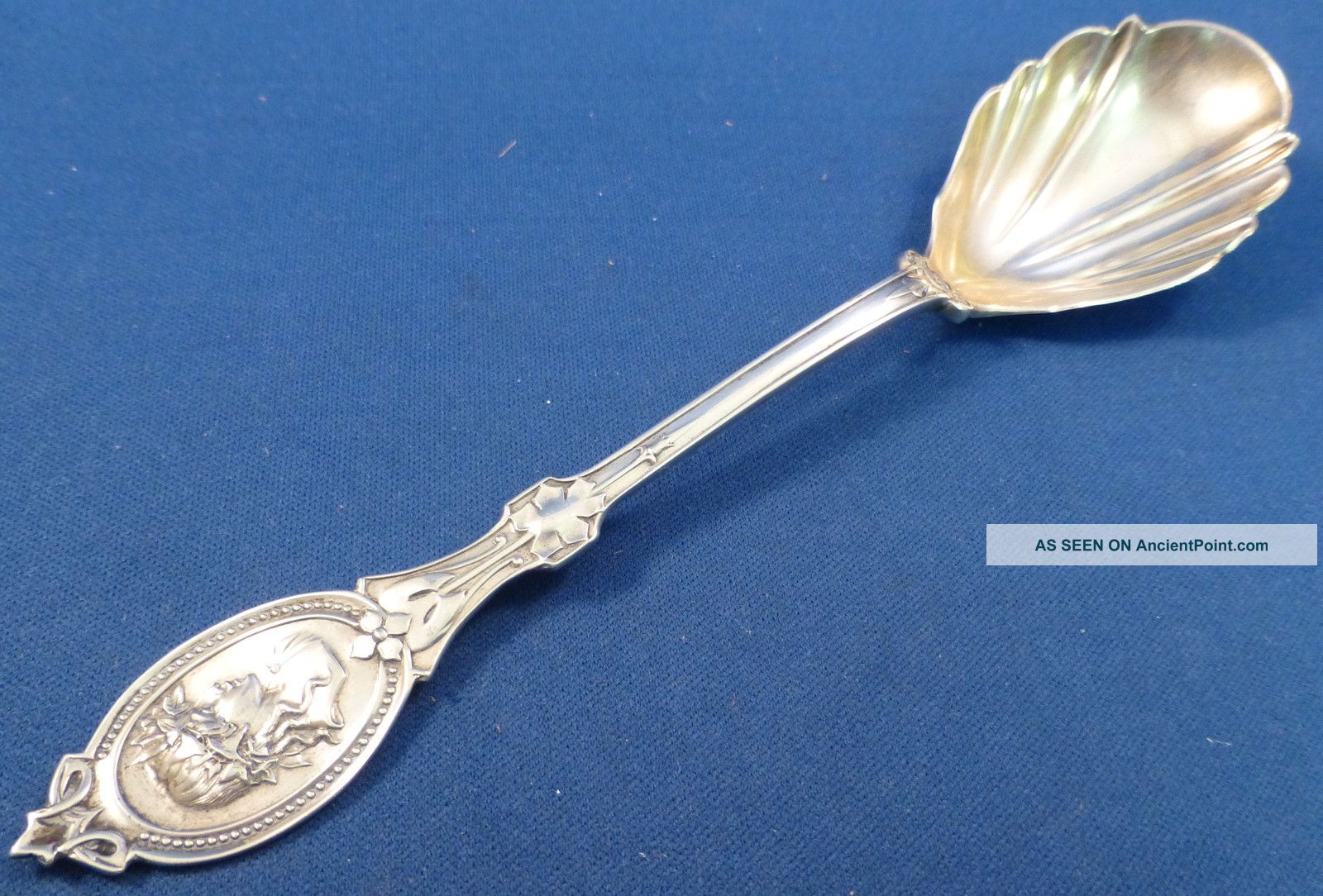 Medallion - Hotchkiss & Schreuder Coin Silver Sugar Spoon Other photo
