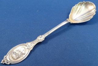 Medallion - Hotchkiss & Schreuder Coin Silver Sugar Spoon photo