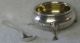 Sterling Silver Open Salt Cellar Currier Roby W/ Salt Spoon Bigelow Bros Kennard Other photo 1