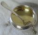 Sterling Silver Open Salt Cellar Currier Roby W/ Salt Spoon Bigelow Bros Kennard Other photo 2