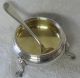 Sterling Silver Open Salt Cellar Currier Roby W/ Salt Spoon Bigelow Bros Kennard Other photo 3