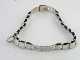 Very Rare Sterling Silver Dog ' S Collar,  Birmingham 1906 photo