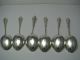 Set Of 6 Sterling Silver Spoons Demitasse Coffee By Wm.  Devenport Birmingham 1901 Other photo 11