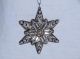 Gorham Sterling Silver 1970 1st Annual Snowflake Ornament With Box And Pouch Other photo 1