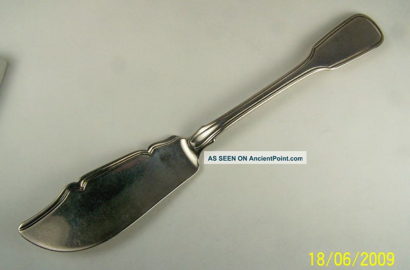 Heavy English Solid Ster.  Slvr.  Victorian Serving Knife Other photo