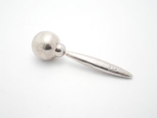 Antique Sterling Silver Baby Rattle.  925 Made In Mexico photo