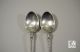 Pair Of Sheffield Sterling Ornate Teaspoons 1880 - Marked For: Sibray Hall & Co. United Kingdom photo 9