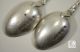 Pair Of Sheffield Sterling Ornate Teaspoons 1880 - Marked For: Sibray Hall & Co. United Kingdom photo 3