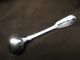 Fiddle Pattern Salt Spoon Crested Sterling Silver Made In London 1830 Other photo 1