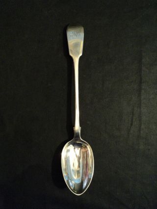 Fabulous 19th C.  Antique Sterling Silver Stuffing Spoon photo