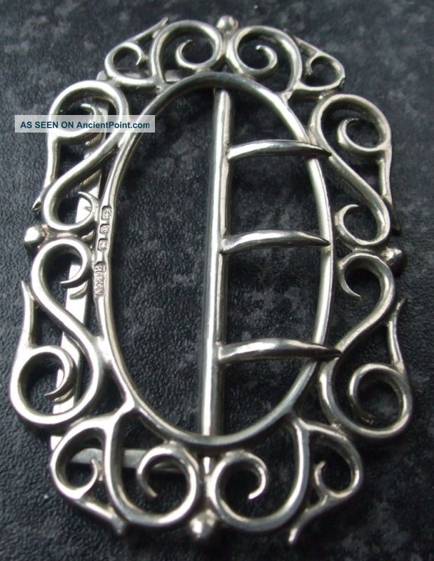 Victorian Hallmarked Sterling Silver Buckle - 1897 Other photo