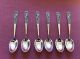 Antique Siam Sterling Silver Demitasse / Tea Spoon (set Of 6) Other photo 1
