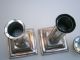 Vintage Silver Plated Reeded Column Candlestick - Pair - A/f Candlesticks & Candelabra photo 2