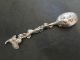Rare Tea Spoon Cast Wine Sterling Silver Unmarked Made Circa 1750 Other photo 1