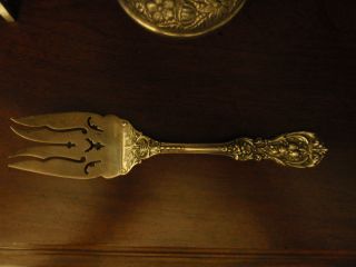 Reed & Barton Francis I Sterling Silver Large Serving Fork Old Marks No Mono photo