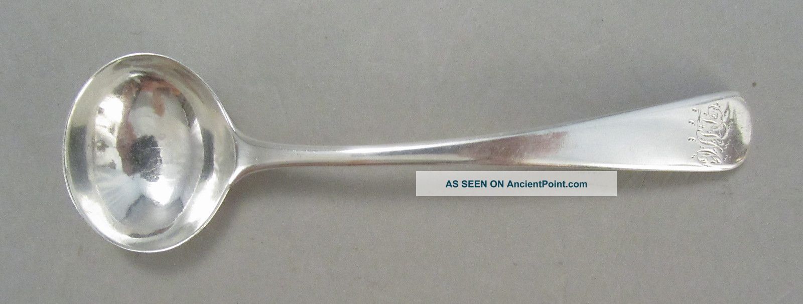 1 Georgian Sterling Salt Spoon Mono Dth 1809 Other photo