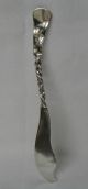 Whiting Peony No.  26 Sterling Silver Master Butter Knife Bright Cut Engraved Other photo 5