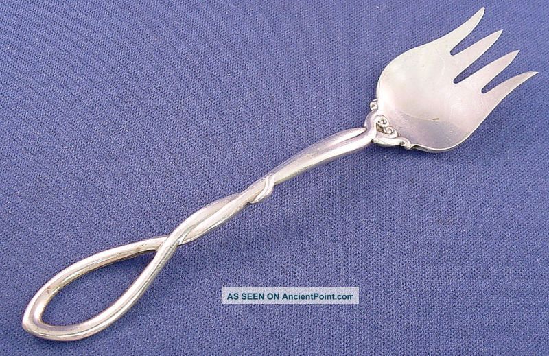 Aesthetic Small Sterling Serving Fork By Fm Whiting Other photo