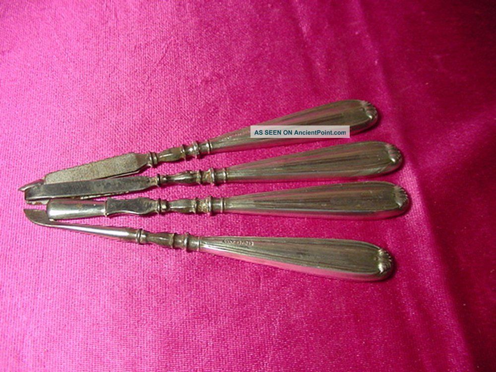 Birmingham Sterling Art Deco 4 Piece Manicure Set 1923 Other photo