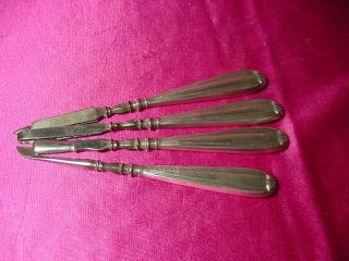 Birmingham Sterling Art Deco 4 Piece Manicure Set 1923 photo