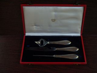 Vintage 1940 ' S Boxed Cartier Sterling Silver 3 Pc Bar Set Frank Whiting photo