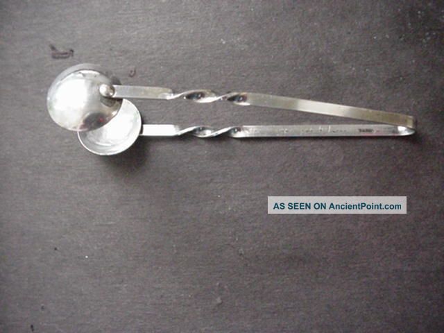 Sterling Silver Sugar Tongs (twist Design) Other photo