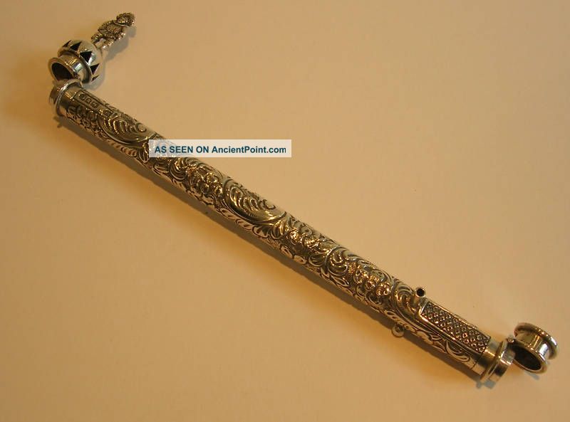 Rare Antique Sterling Silver Sealing Wax Holder / Vesta Other photo