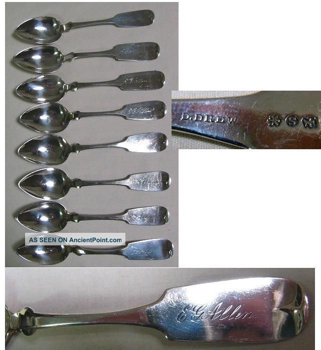 Fiddle Tea Spoons 8 D Drew Other photo